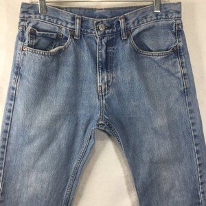 Levi's 505 Jeans Straight Leg Blue Denim Red Tab